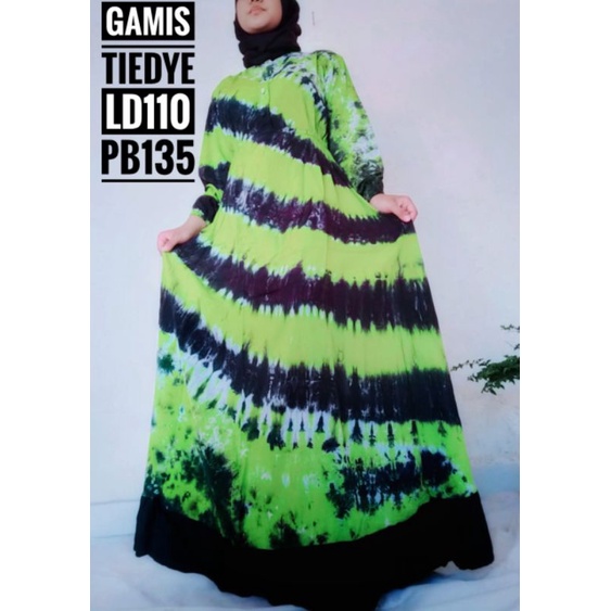 GAMIS TIE DYE / MAXI DRESS / BUSANA MUSLIM