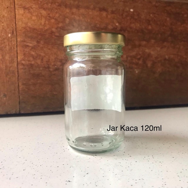 Jar Toples Kaca 120ml Wadah Sambal Serbaguna Murah Grosir Minuman Kue