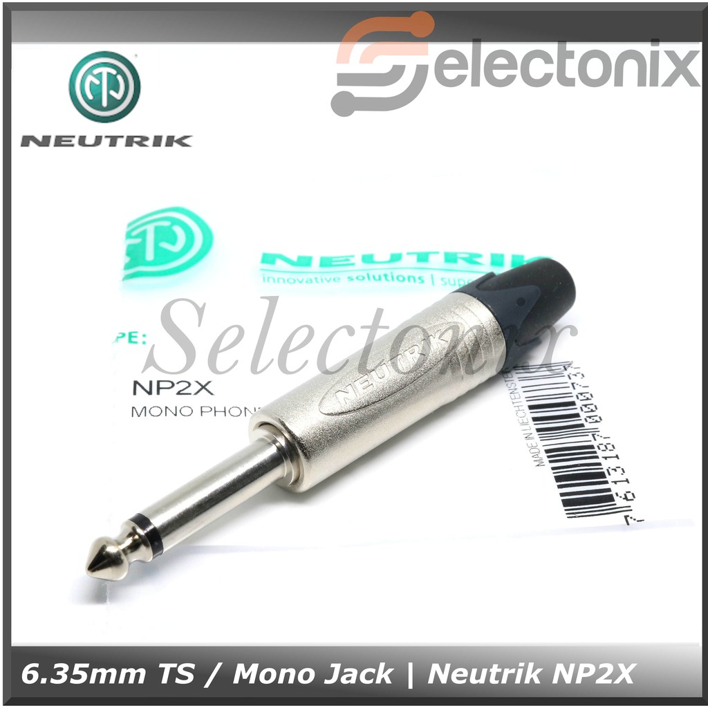 Jack Audio 1/4&quot; TS-Mono | Neutrik [NP2X] Original