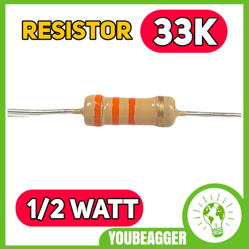 Resistor 33K ohm 1/2 watt