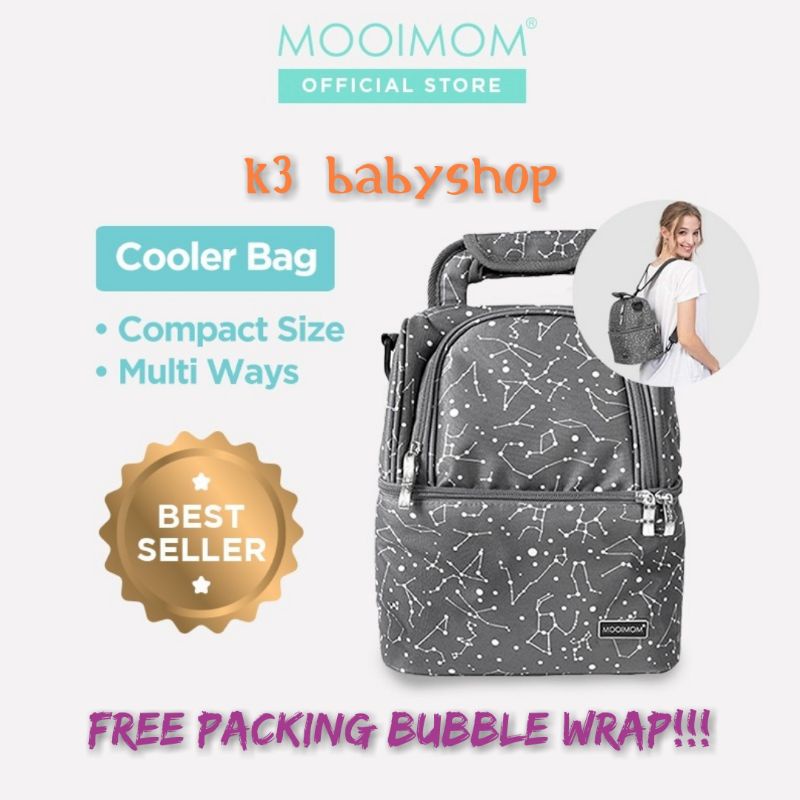 Cooler Bag Mooimom Tas penyimpanan asi tas pendingin asi travel traveling kado lahiran hadiah gift