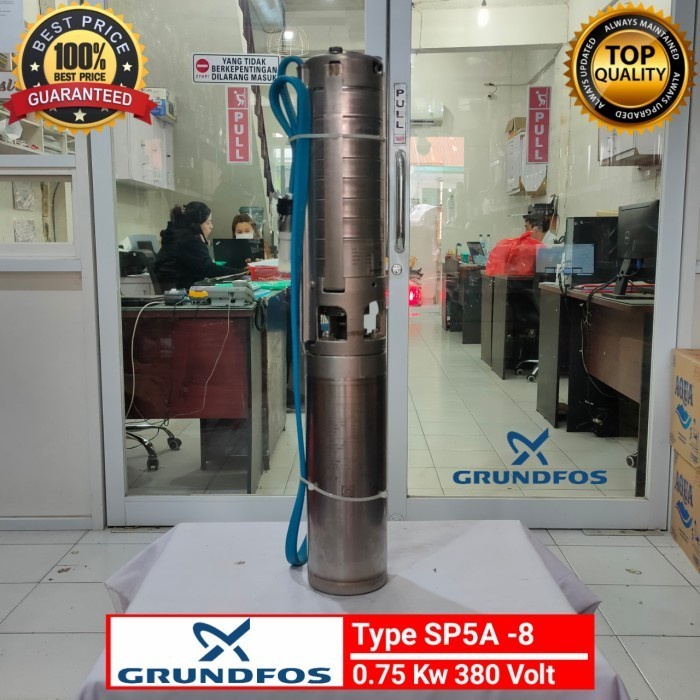 SP 5A - 8 Mesin Pompa Air GRUNDFOS 3 PHASE 0,75kw