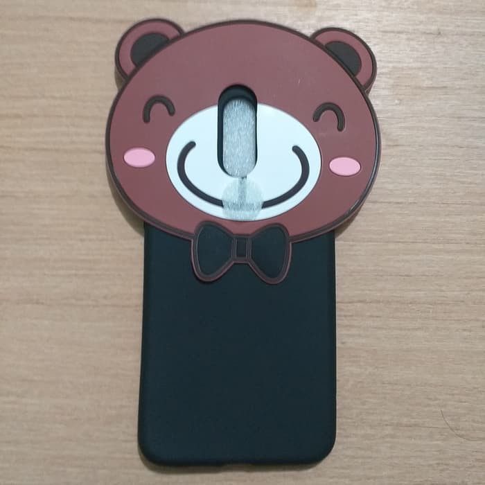 Case Nokia 6.1 Plus 6.1plus New Matte Black Karakter 3D Brown