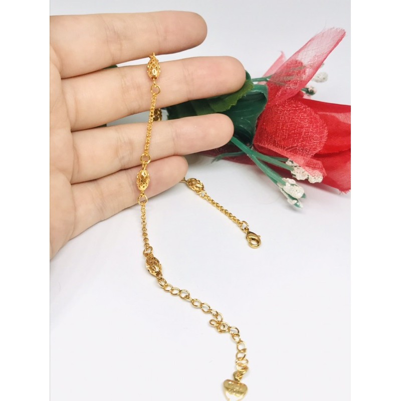 Gelang Tangan Dewasa bola oval motif 24k Xuping