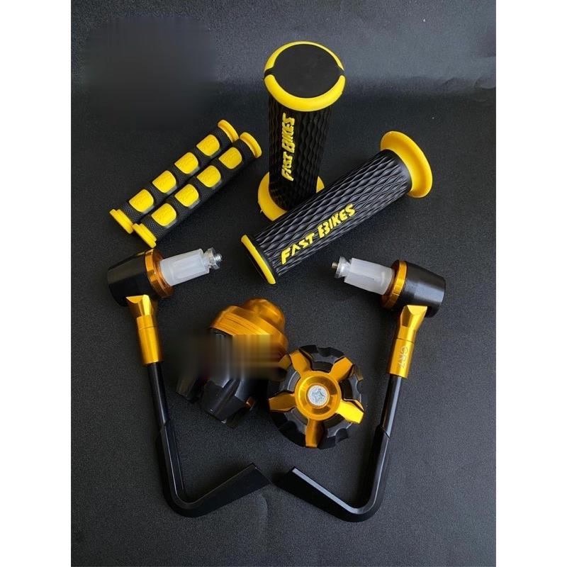 [PAKET 4IN1] Proguard L + Jalu as roda + Handgrip FASTBIKES + Karet Handle Rem Domino