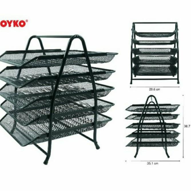 

Sale Rak Dokumen/Rak Kertas/Elevated Tray Besi 5 Susun Joyko | Produk Baru