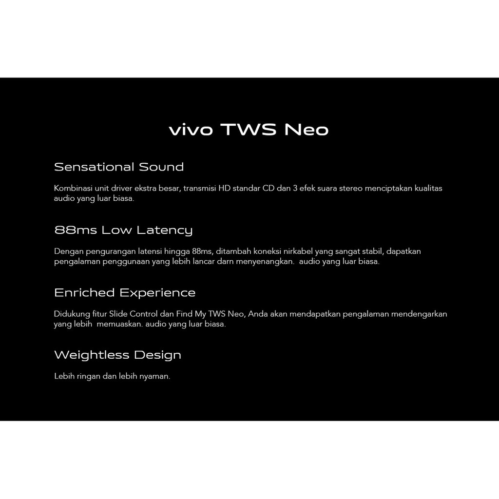 vivo TWS ANC / TWS 2E Bluetooth Earphonevivo TWS 2e | 12.2mm Super Strong Bass | 30-hour Ultra Long Battery Life