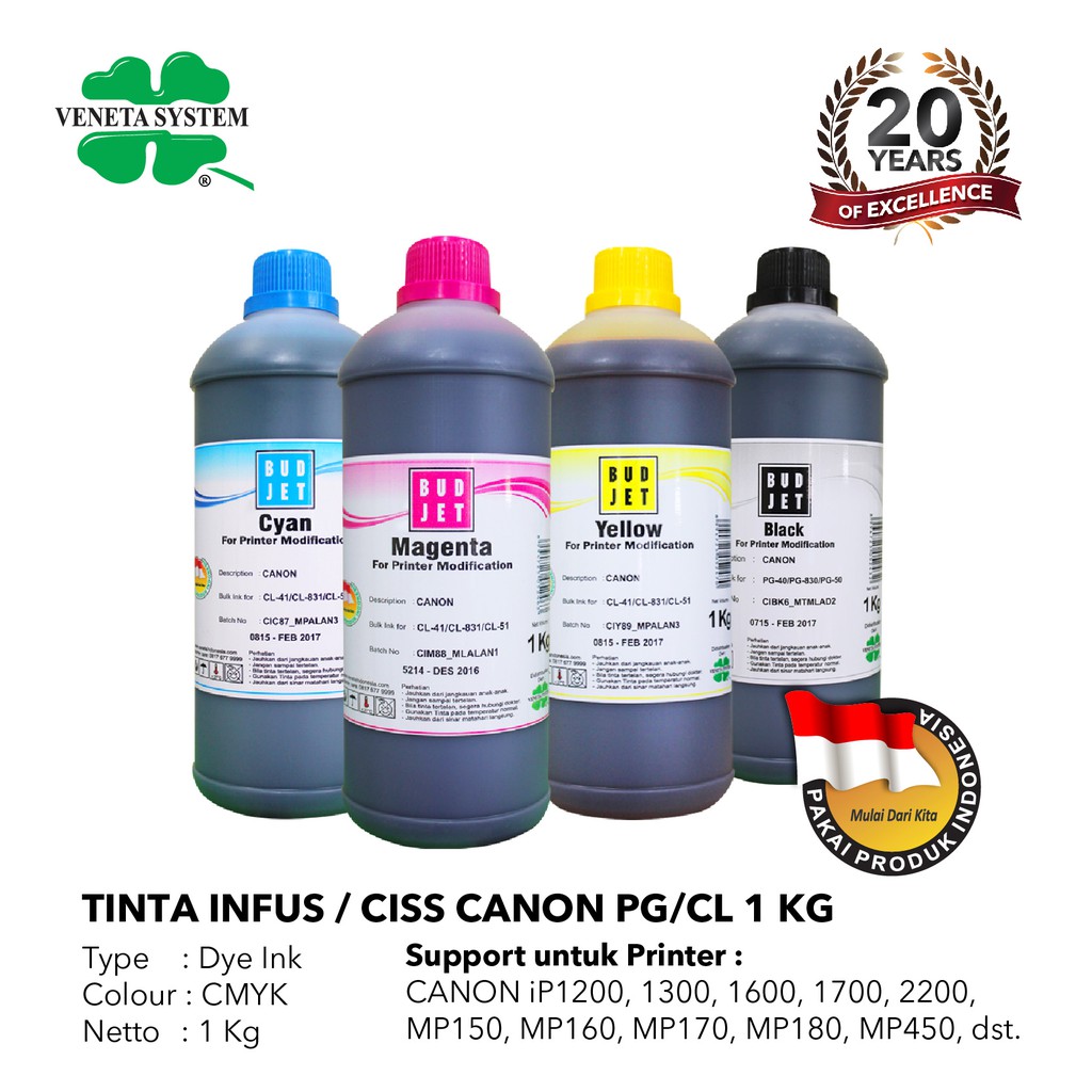 TINTA INFUS / CISS PG / CL BLACK / COLOR 1 KG