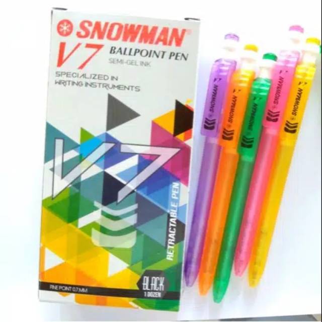 

Pulpen / Ballpoint Snowman V7 Per Lusin