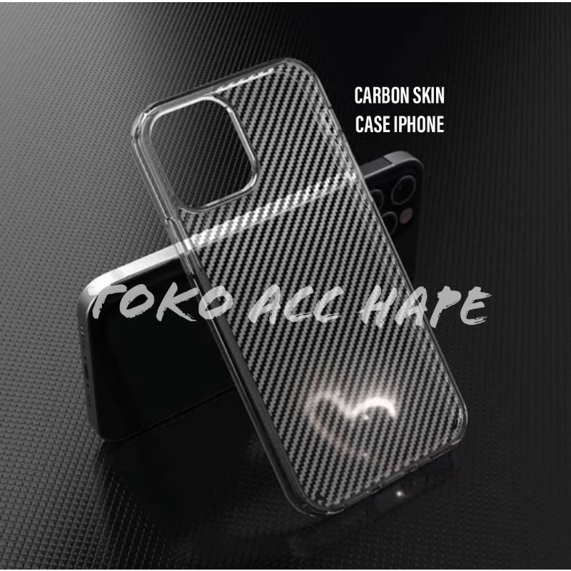 IPHONE 12 MINI/12/12PRO/12 PRO MAX CARBON SKIN CASE BENING/CLEAR HIGHCOPY PREMIUM