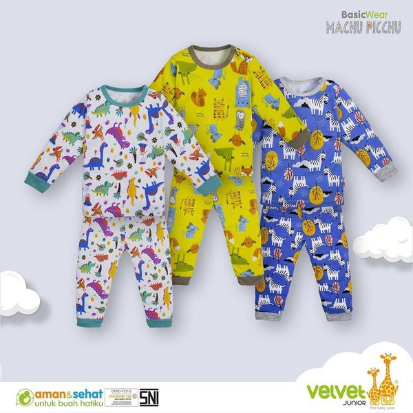 piyama velvet junior baju bayi velvet setelan bayi velvet junior Terbatas