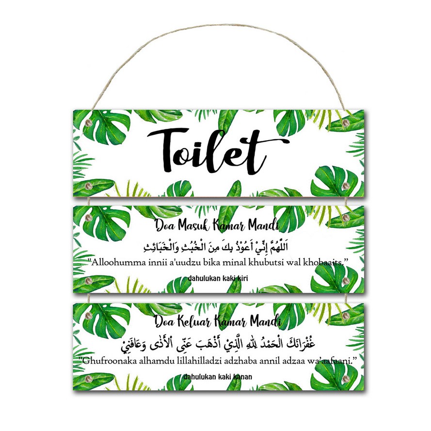 hiasan susun gantung toilet bisa custom tulisan dan design