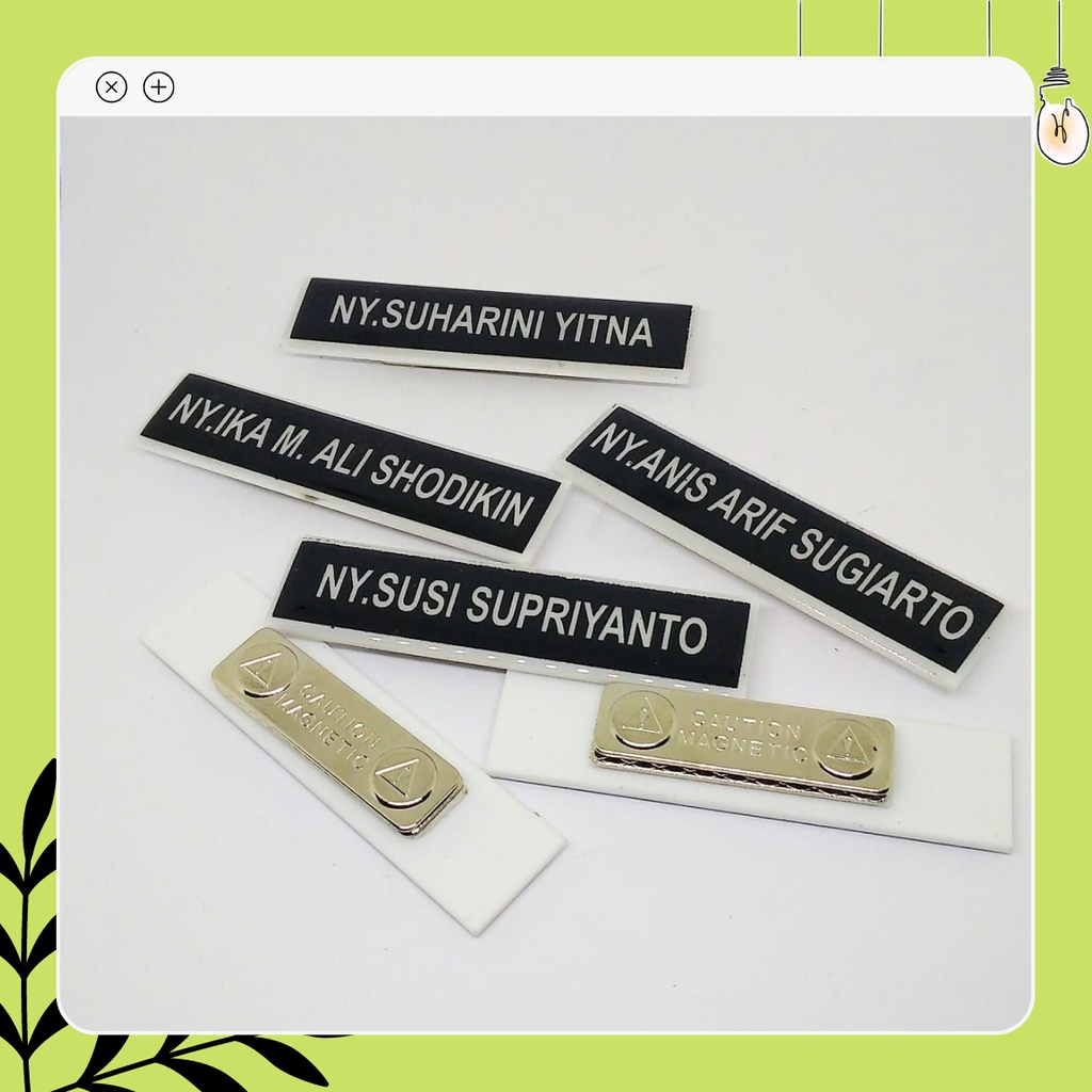 

NAMETAG MAGNET PEGAWAI, KARYAWAN, ASN