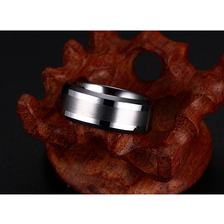 Cincin Single Pria Cowok Tungsten Carbid CP007 Kualitas bagus Cocok Hadiah