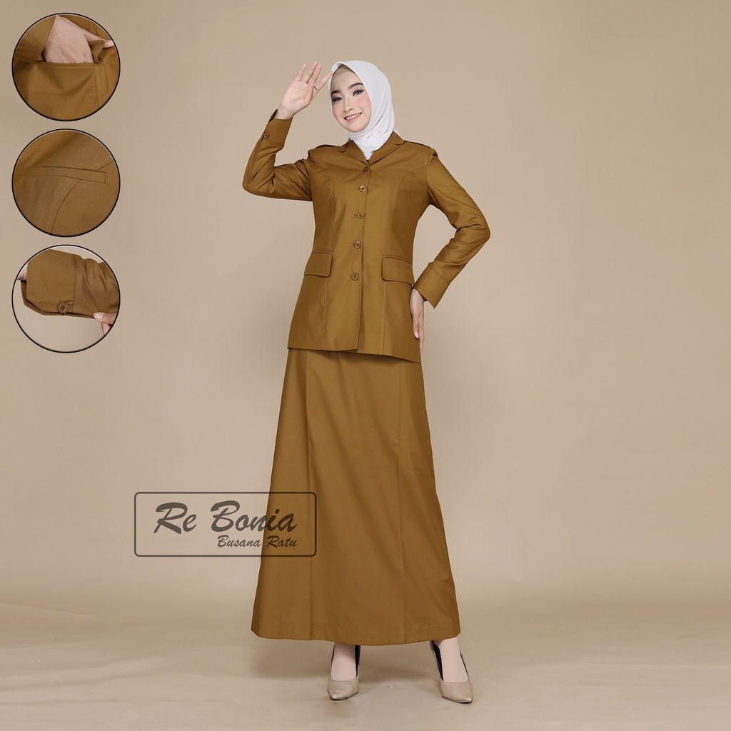 Seragam Rebonia Pemda Muda Seragam Pemda Muda Rok A Setelan Pemda Muda Blazer ReBonia Setelan Pemda 