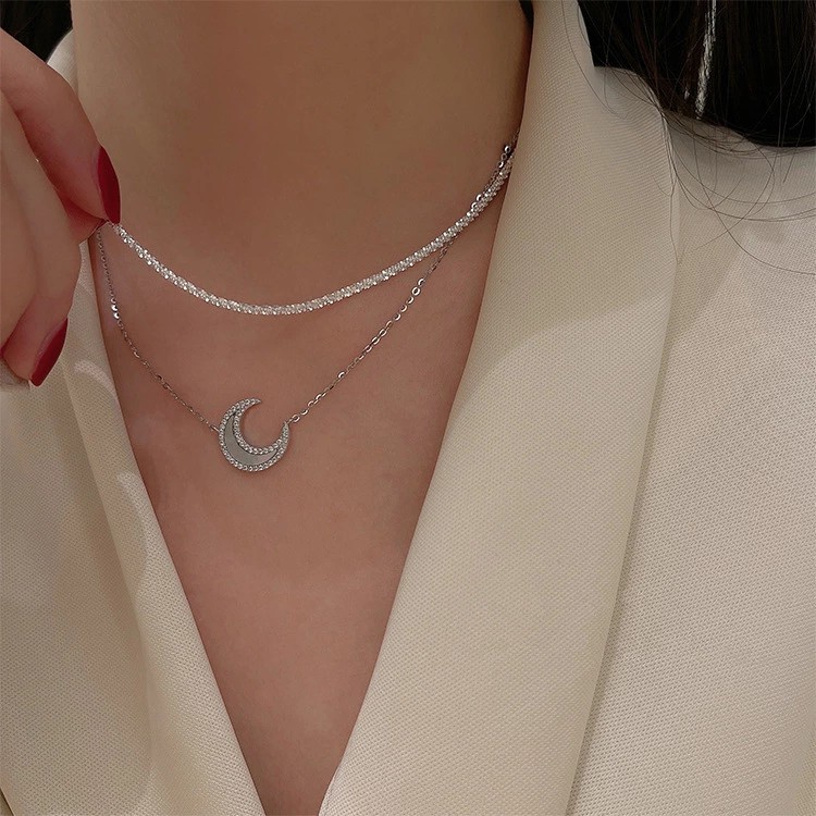 Moon Necklace Accessories Temperament Clavicle Chain Pendant