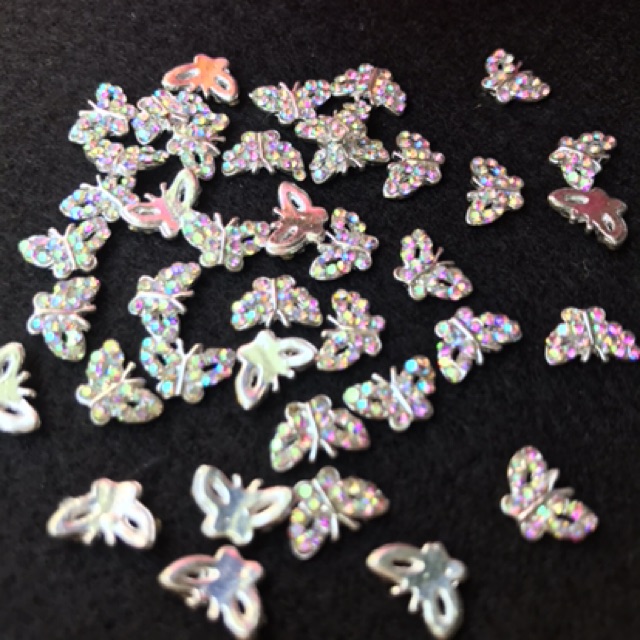 Kupu Nailart mini Bahan nail art kuku Palsu Fake nail Bahan Craft tasbih digital swarovski