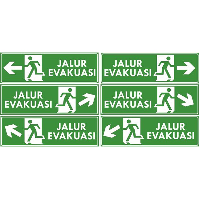 

Sticker Jalur Evakuasi (HIJAU REFLEKTIFE/PANTUL)