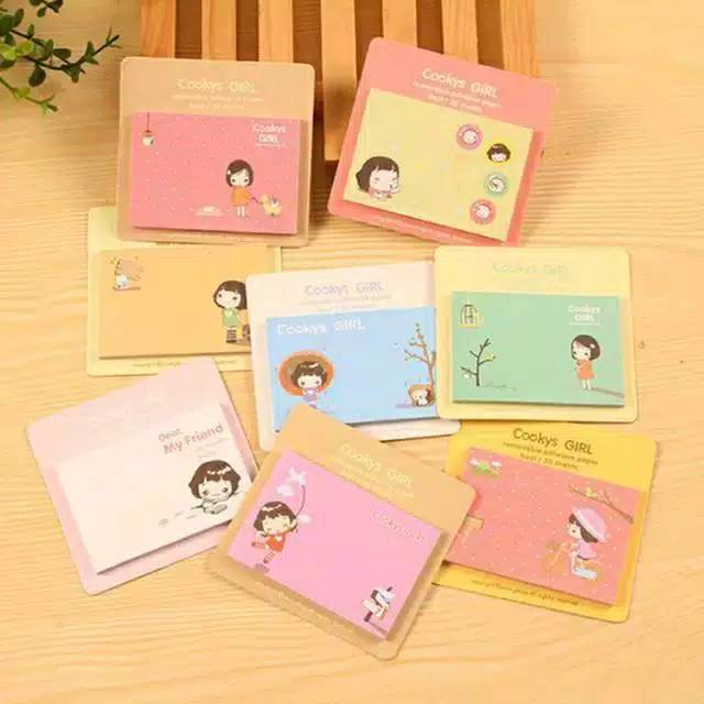 [READY JAKARTA] STICKY NOTE UNIK MOTIF KARTUN #1032-1