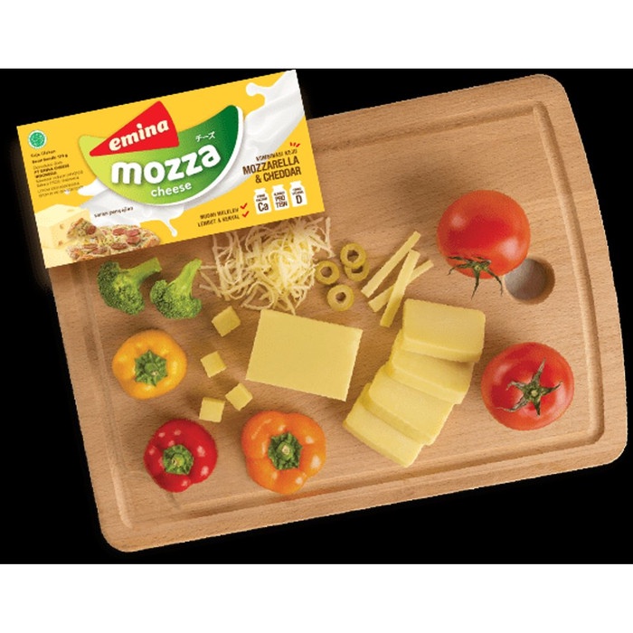 

fe20111 Keju Emina Mozza 170 Gr / Japan Mozzarella Cheese Melting Melt Leleh Xa201As