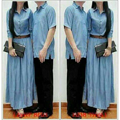 Kemeja Couple / Baju Couple Kizzy Denim