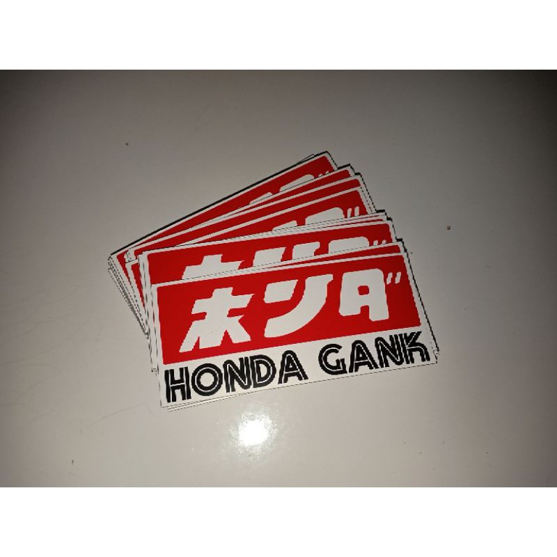 Stiker Honda Gank