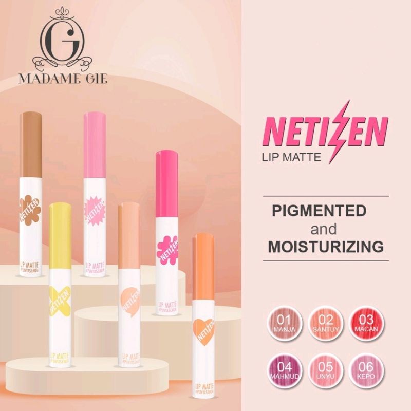 Madame Gie Lip Matte Netizen - Make Up Lipstick | Lip Cream