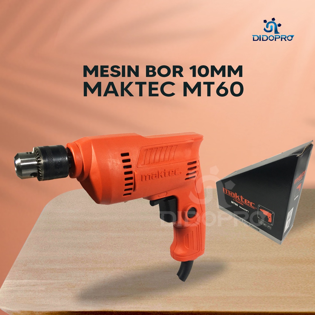 MESIN BOR TANGAN 10 MM ( 3/8&quot; ) MAKTEC MT60