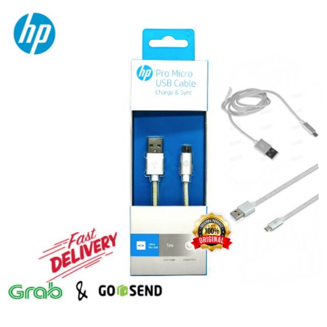 Hp pro micro usb kabel charge &amp; sync 1meter white