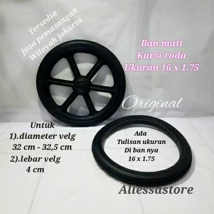 ban mati kursi roda ukuran 16