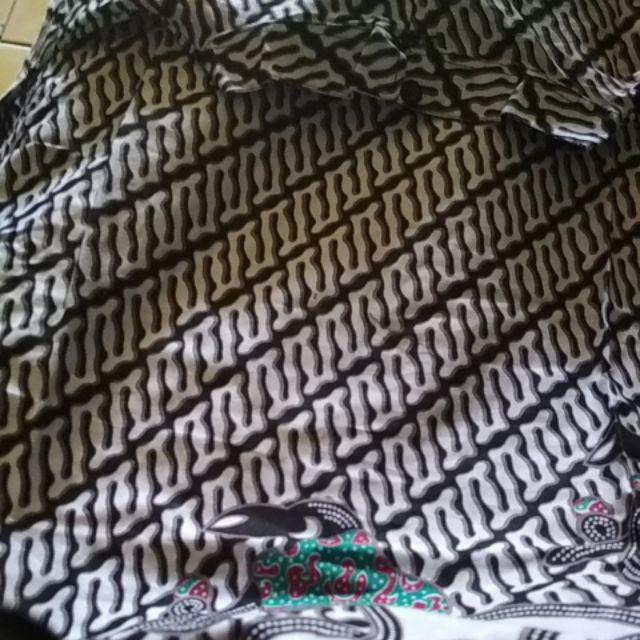 M-l-xl-xxl Batik Tunik Wanita Asj Sa Hrb026 Kenongo Pekalongan Sogan Tulis