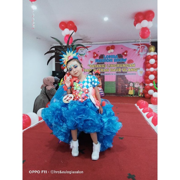 Kostum anak tk/Baju karnaval tk /Baju daur ulang tk