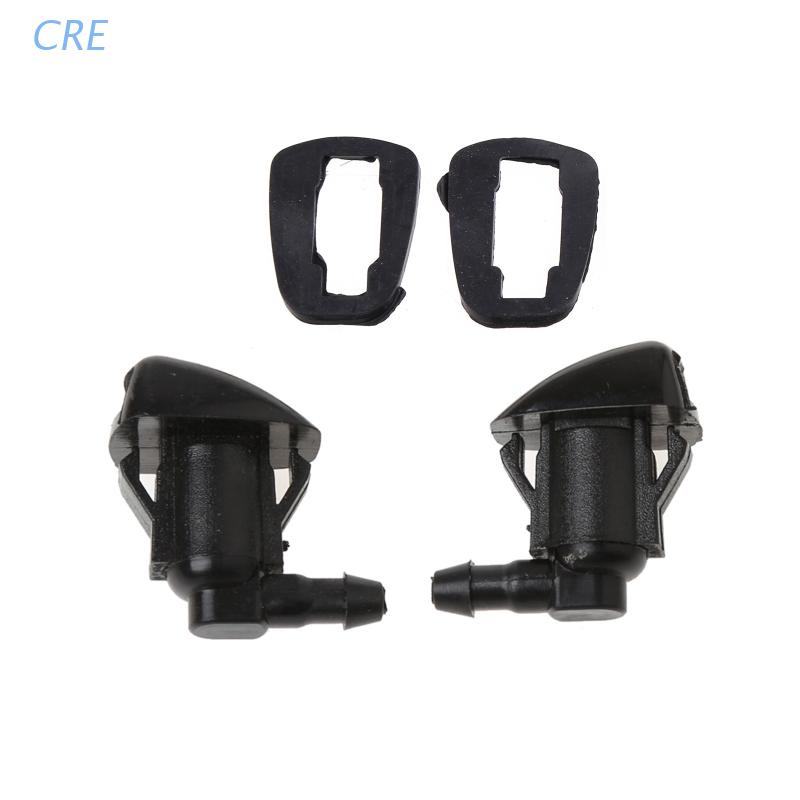 Cre 2Pcs Nozzle Spray Jet Wiper Kaca Depan Mobil Untuk Toyota E120 Corolla Camry XV30