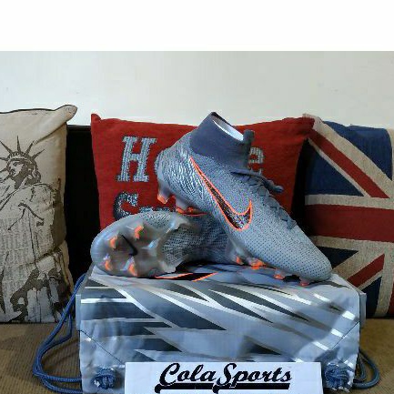 Sepatu Bola Original Nike Mercurial Superfly 6 Elite FG Wolfgrey Armory Blue AH7365008 BNIB