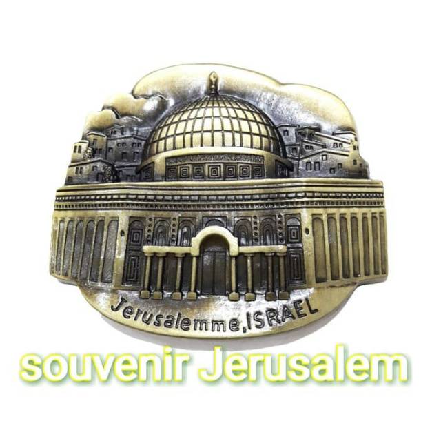 Magnet kulkas yerusalem souvenir israel jerusalem