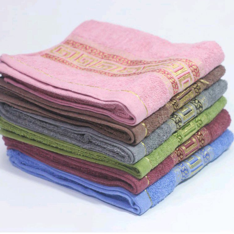 Handuk Mandi Towel List Motif Travel 50x100cm - Handuk Souvenir