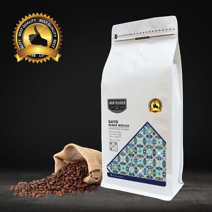 

BIJI KOPI ARABIKA ACEH GAYO SEMI WASHED - NORTHSIDER COFFEE 1KG - BIJI KOPI