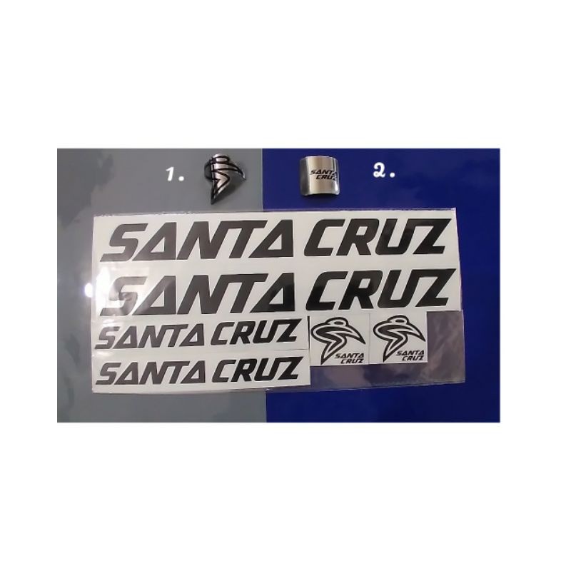 Cutting Stiker Sepeda Santa Cruz + Custom Emblem Santa Cruz