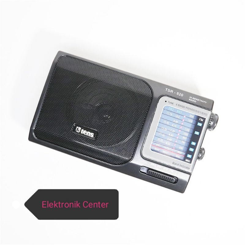 Radio Tens 4Band TSR-820 AC/DC Radio Portable