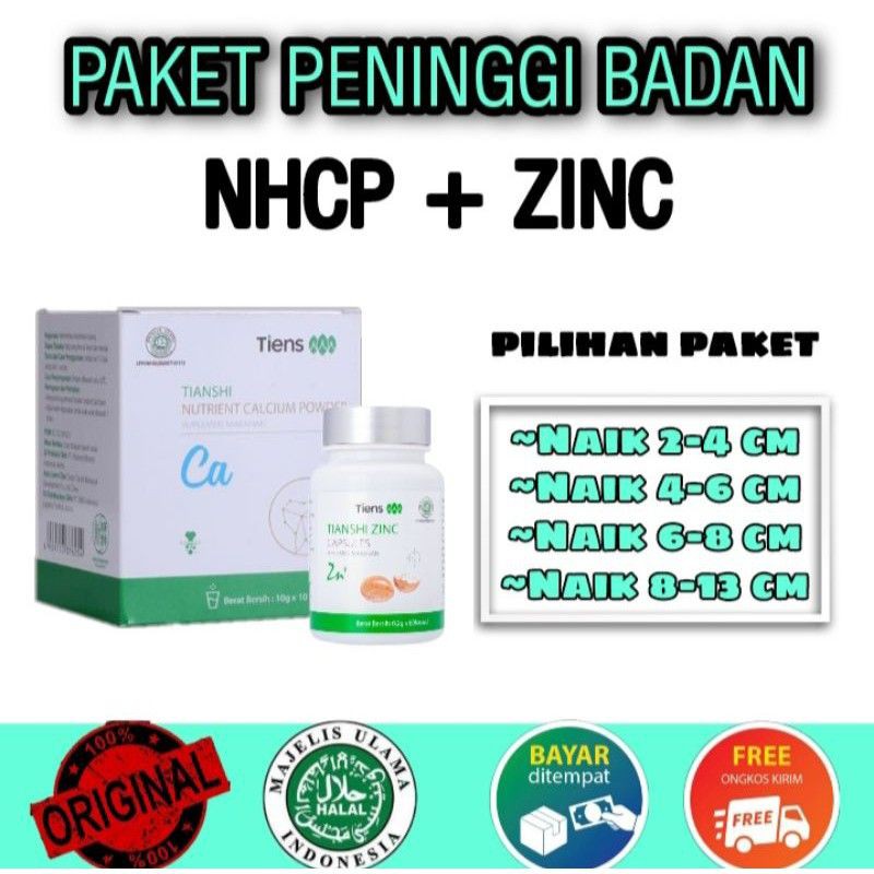

[ BISA COD ] PENINGGI BADAN TIENS || SUSU NHCP & ZINC CAPSUL | PENAMBAH TINGGI BADAN ORIGINAL
