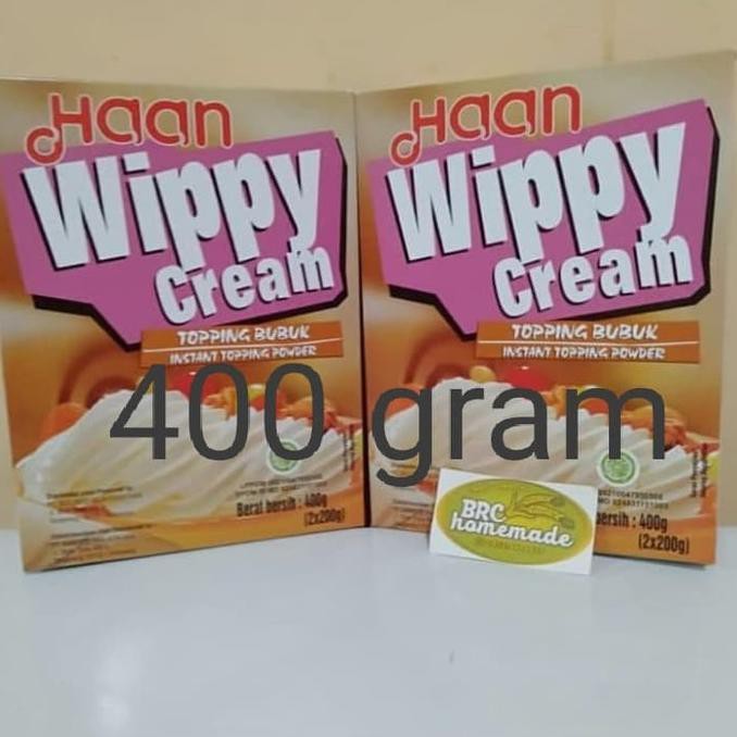 

Wippy / Whipping / whipped cream Bubuk Haan 400 gram