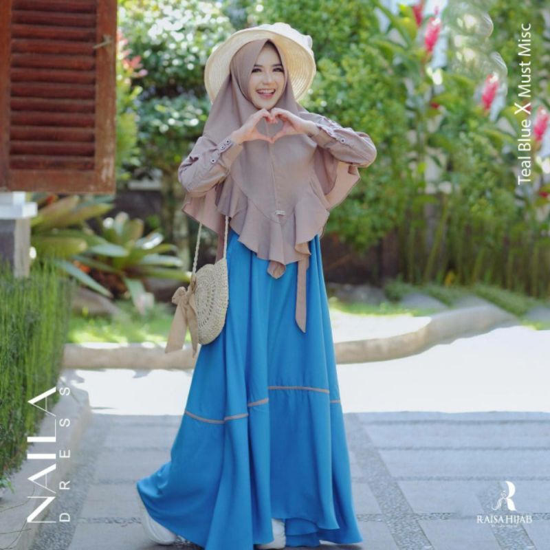 gamis set khimar Naila by Raisa hijab