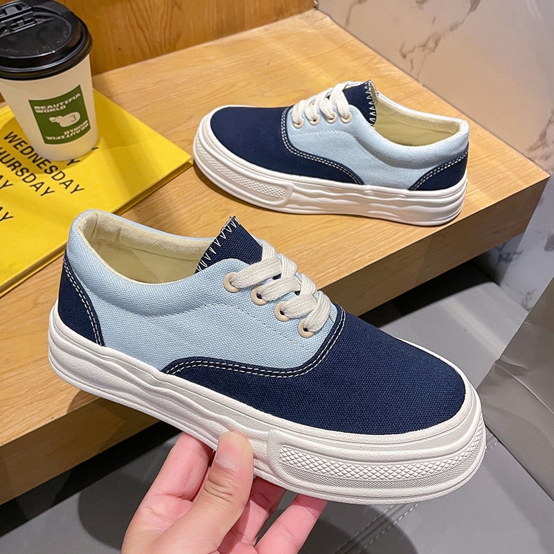 Sepatu Cewek Original Simple Casual Pelajar Hangout Terbaru Fashionable Sepatu Wanita Import Canvas Bagus