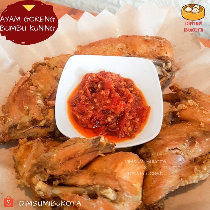 Ayam Goreng Bumbu Kuning Frozen Vacum Isi 4 Potong Include Sambal Merah Halal Jakarta Shopee Indonesia