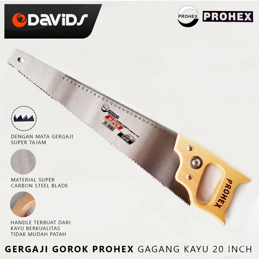 Gergaji Potong Kayu Tangan Graji Belah Prohex