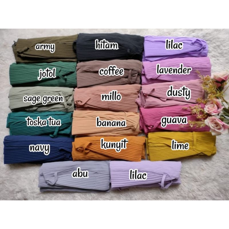 BERGO PLISKET PED PADI / JILBAB BERGO / BERGO MARYAM / BERGO TALI/ MARYAM PLISKET / JILBAB PLISKET