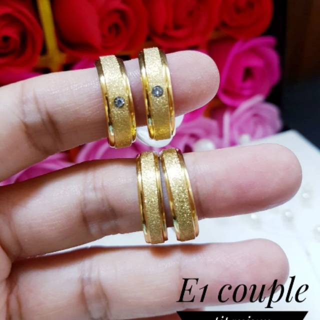 Titanium cincin couple 0963j