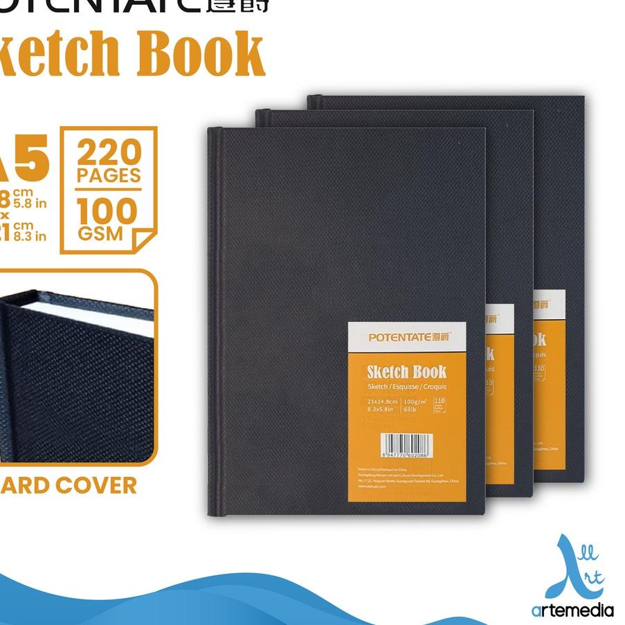 

Update! Buku Sketsa Potentate Hard Cover A5 Stitch Bound Sketchbook