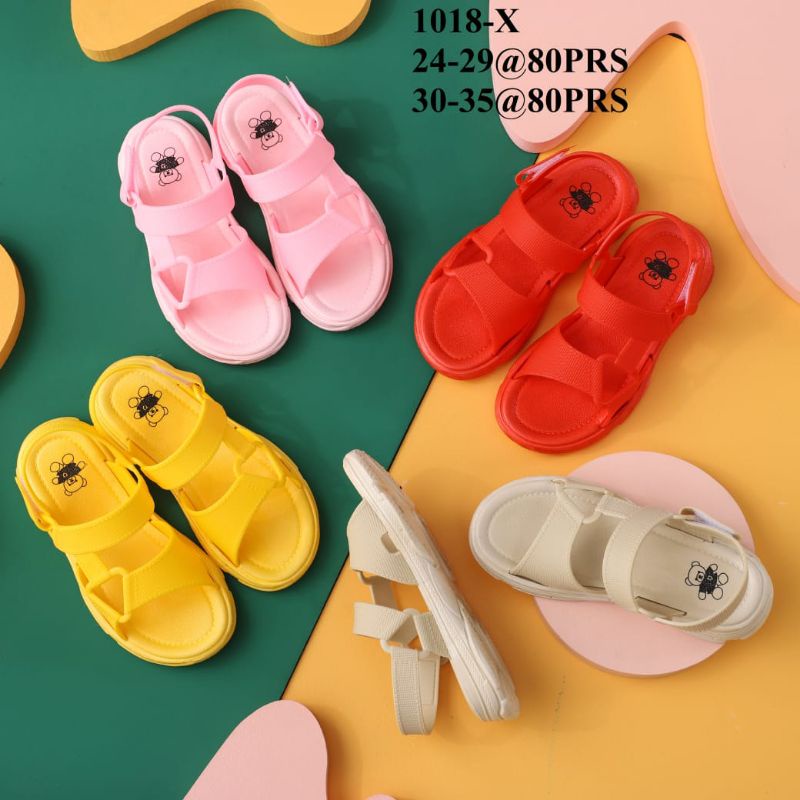 H.Y.S. NEW SANDAL JELLY GUNUNG ANAK PEREMPUAN TALI TEDDY BEAR IMPORT
