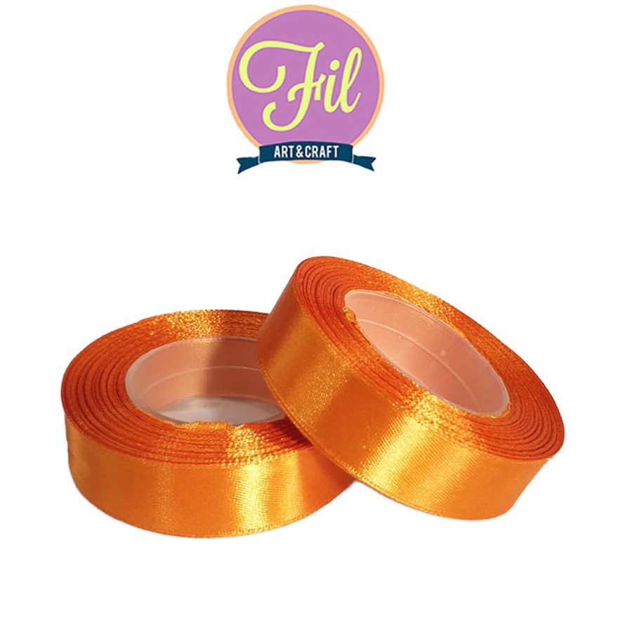

Pita Satin Orange 3.4inch Kecil /Pita Kain Orange /Pita Satin 3.4inch